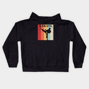 Karate Belt Colors Sparring Silhouette Kids Hoodie